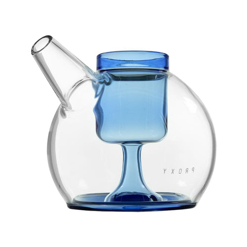 Puffco Proxy Ripple Glass Bubbler Attachment - Sea Blue