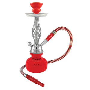 12" Swirl 1-Hose Premium Hookah - Colors Vary