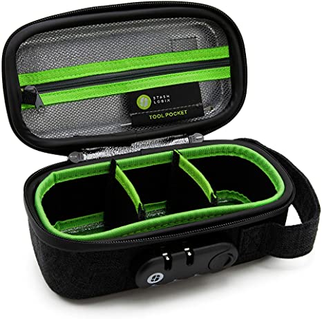 STASHLOGIX LOCKABLE SMELL-PROOF BAG - SILVERTON - BLACK - SMALL