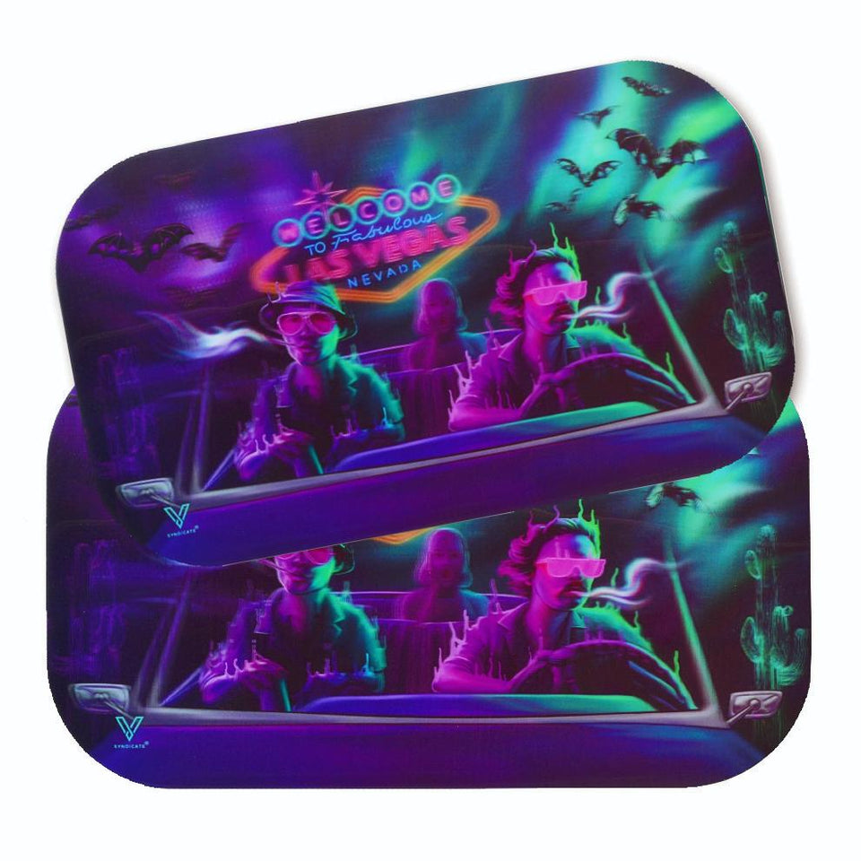 V SYNDICATE ROLL N GO - 1 METAL TRAY AND 1 3D MAG SLAP  - BAT COUNTRY - SMALL - 7 IN X 5.75 IN X 0.5 IN
