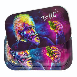V SYNDICATE ROLL N GO - 1 METAL TRAY AND 1 3D MAG SLAP  - T=HC2 EINSTEIN CLASSIC - SMALL - 7 IN X 5.75 IN X 0.5 IN