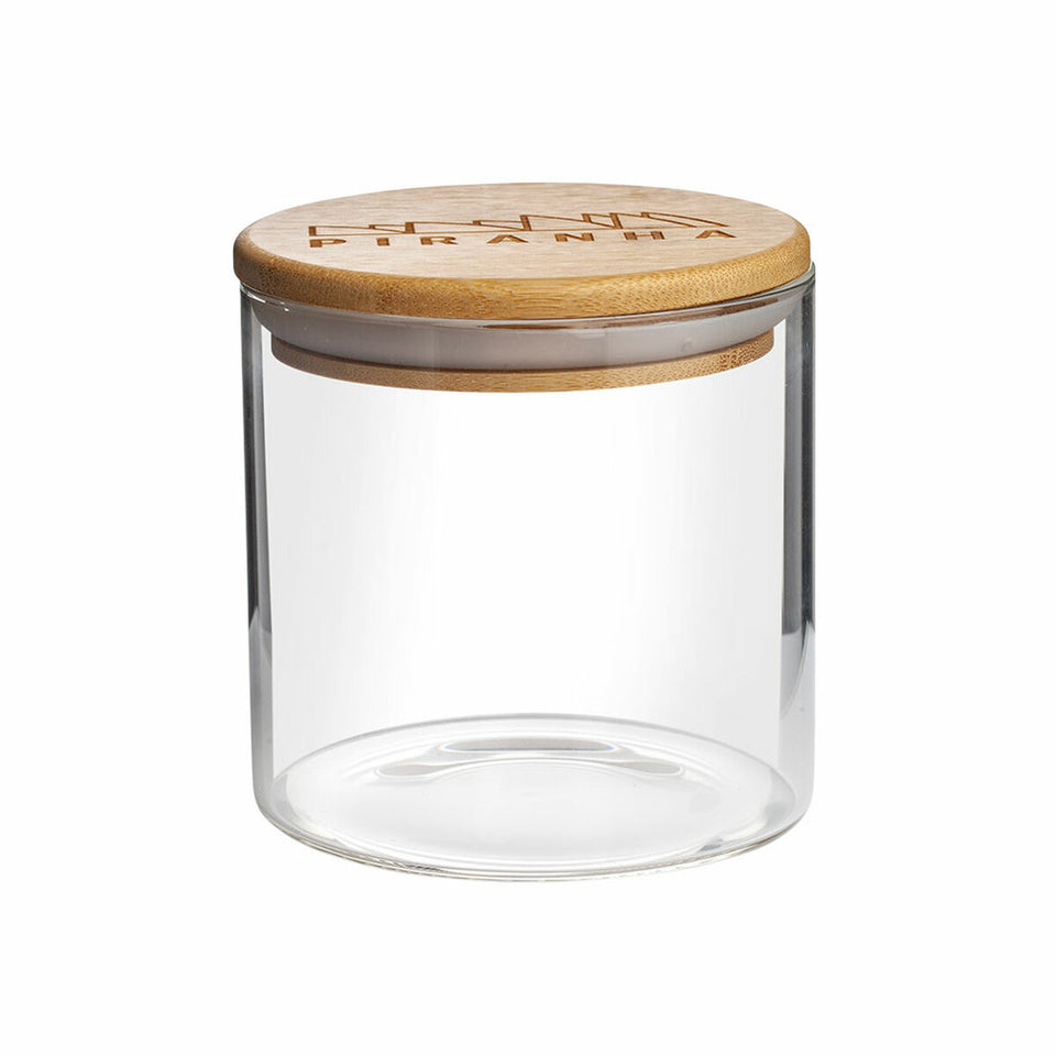 PIRANHA STORAGE JAR W/ BAMBOO LID